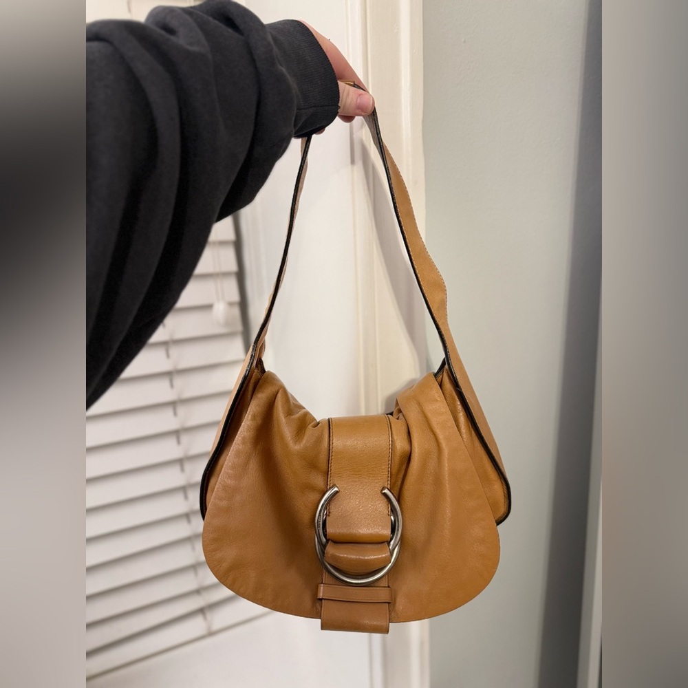 Prada Caramel Leather Shoulder Bag